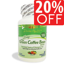 Living Pure Green Coffee Bean Extract 20% Off