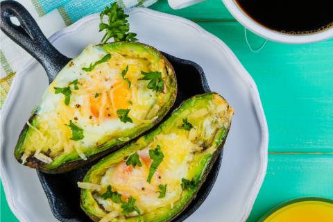 Keto Zone Baked Avocado Eggs