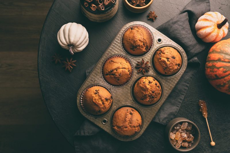 Keto Cacao Pumpkin Muffins