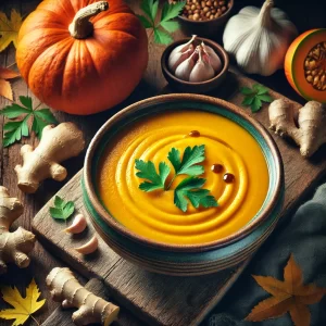 Gut-Boosting Pumpkin and Ginger Soup Recipe