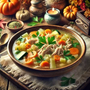 Gut-Soothing Chicken and Vegetable Soup