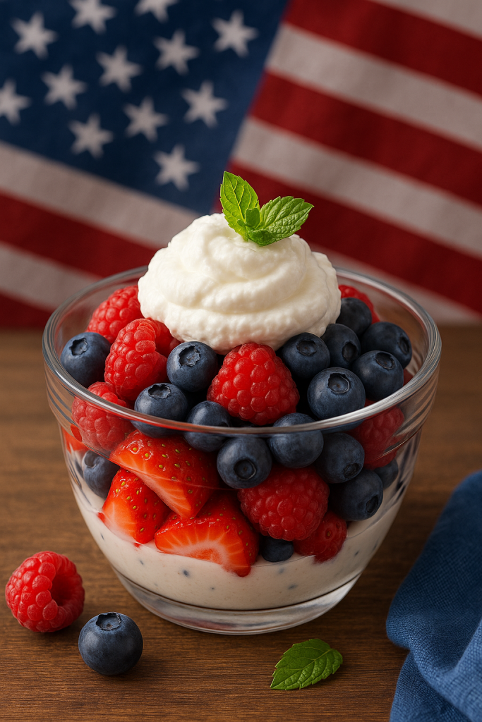 Patriotic Keto Zone Berry Salad with Coconut Cream 1024 x 1536