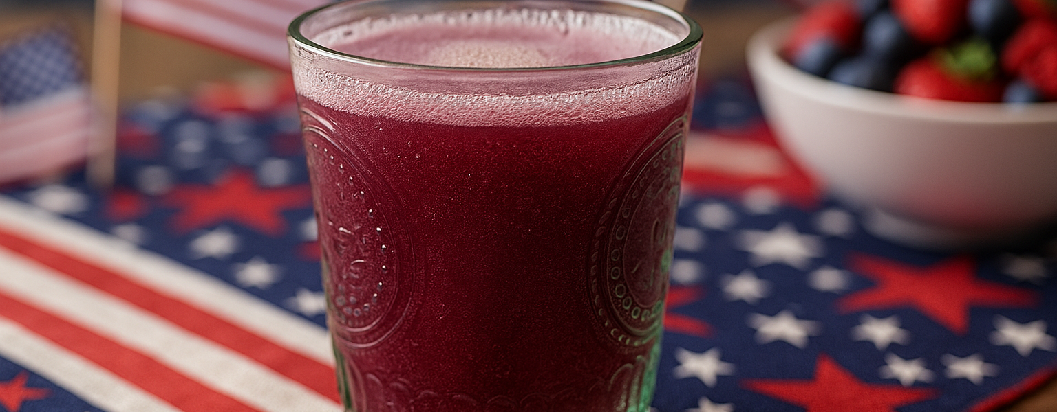Berry Lemon Fiber Zone Drink for July 4th Gut Support