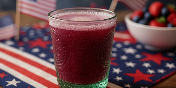 Berry Lemon Fiber Zone Drink for July 4th Gut Support
