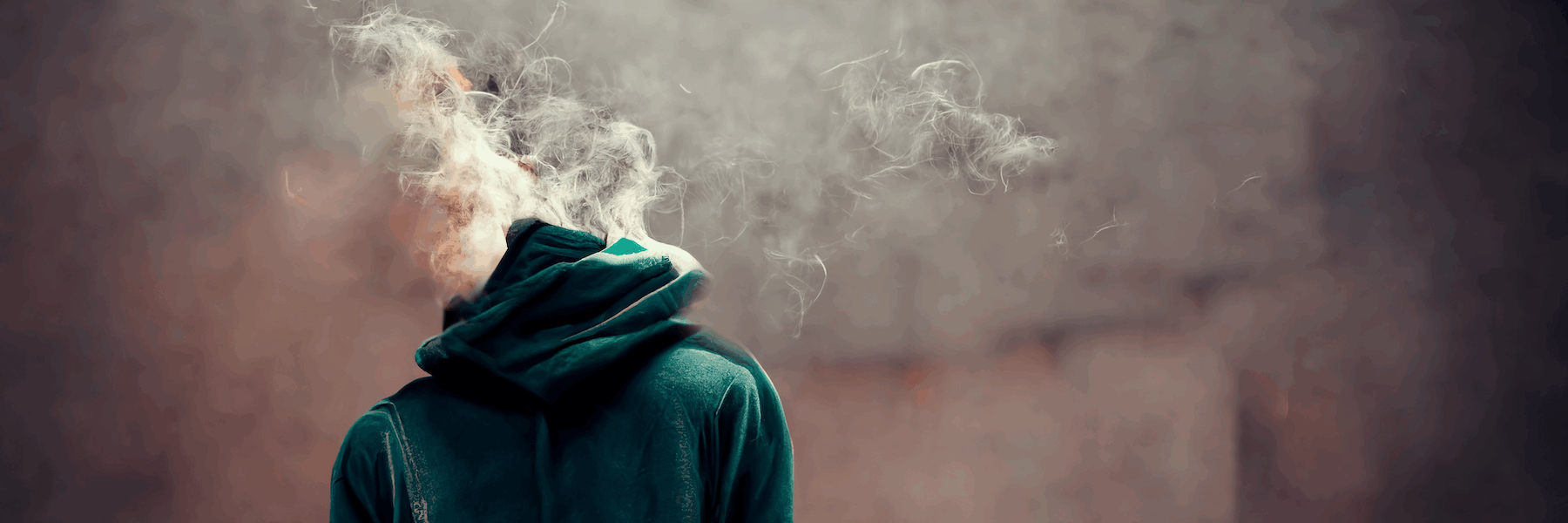 Sweatshirt with smoke rising