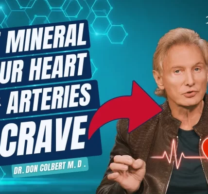Dr. Don Colbert discussing magnesium—the mineral your heart and arteries crave—and how K2 supports healthy blood pressure and circulation.