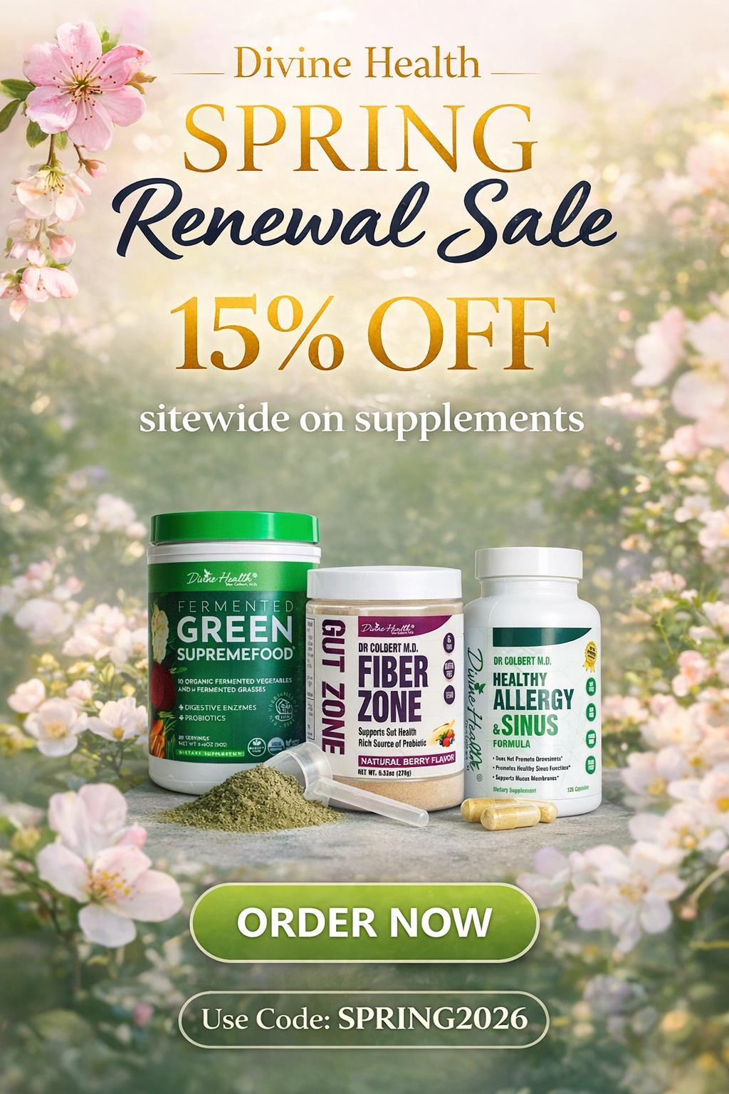 Spring Renewal Sale 15% OFF
