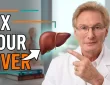 Dr. Colbert pointing to Fix Your Liver Title
