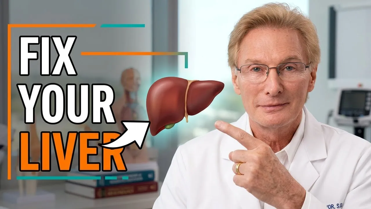 Dr. Colbert pointing to Fix Your Liver Title